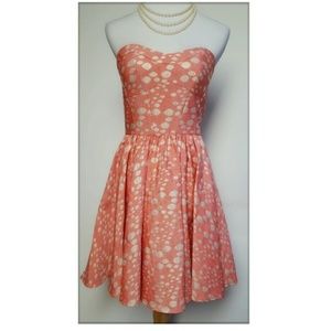 ABS Strapless Cocktail Dress